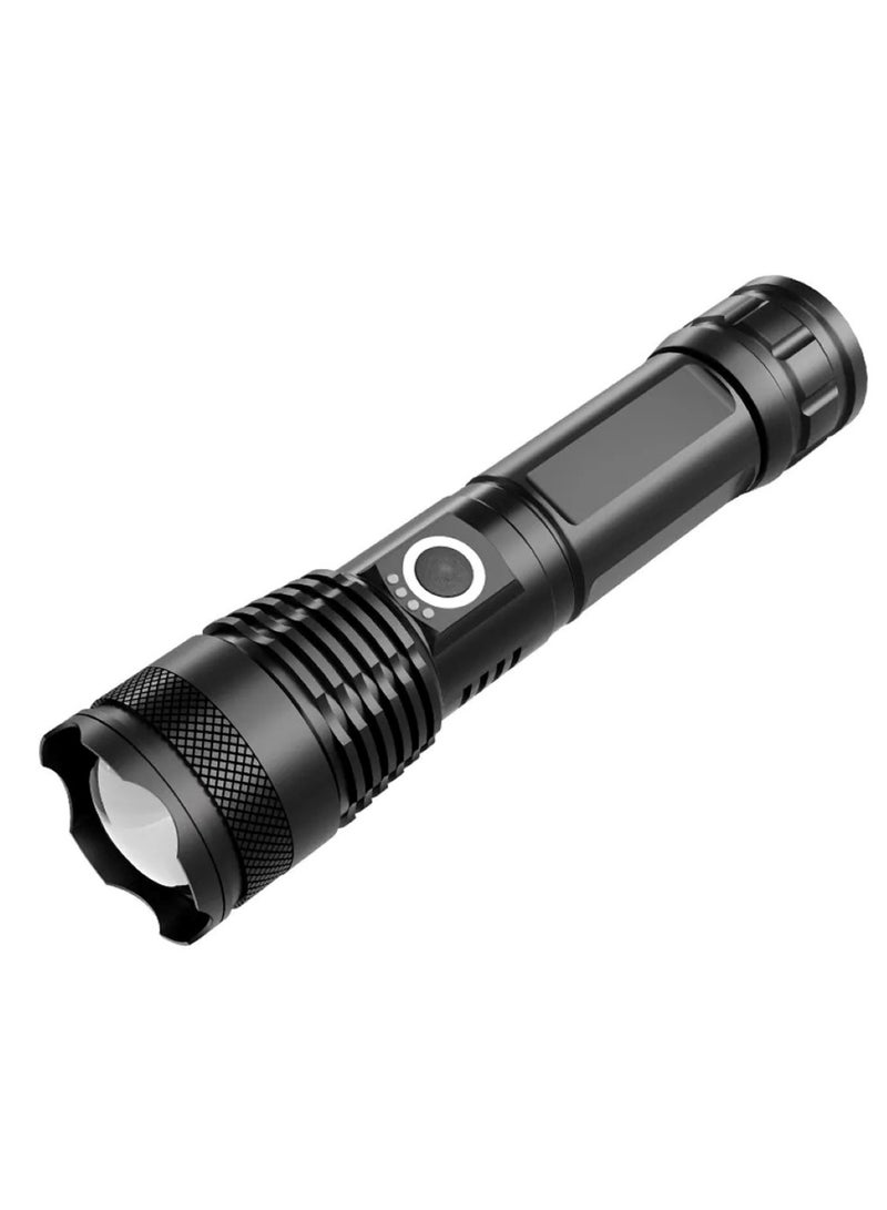 Zoomable Waterproof LED Flashlight with Battery High-Powered, Portable Torch for Outdoor & Camping - Image 1