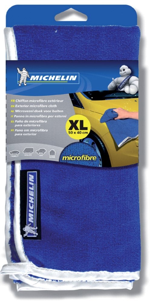 MICHELIN 350 GSM Pack of 3 (40x40 cm) Microfiber Cleaning Cloth for Car | Soft, Lightweight & Super Absorbent | Lint-Free, Scratch-Free & Quick-Drying Cleaning Towel for Car, Bike & Glass - Image 4