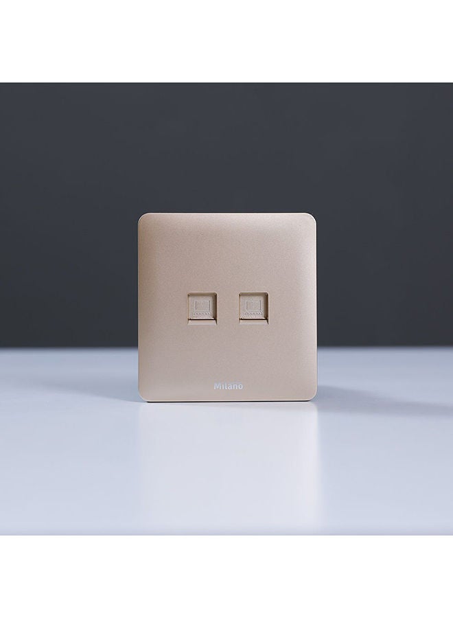 DANUBE HOME Danube Home - Milano Dual Computer Socket Cat6 Gd Ps - Image 1