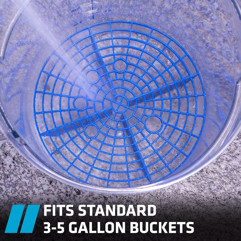Viking Automotive Bucket Insert Grit Trap for Car Wash and Detail Kits, Helps Remove Dirt and Debris from Microfiber, Mitts, Cloths, and Sponges, Blue - Image 4