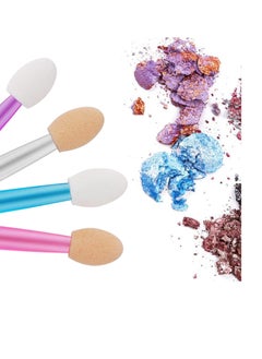Cuttte Cuttte 120PCS Disposable Dual Sides Eye Shadow Sponge Applicators with Container, 4 Colors Eyeshadow Brushes Makeup Applicator  - Image 2