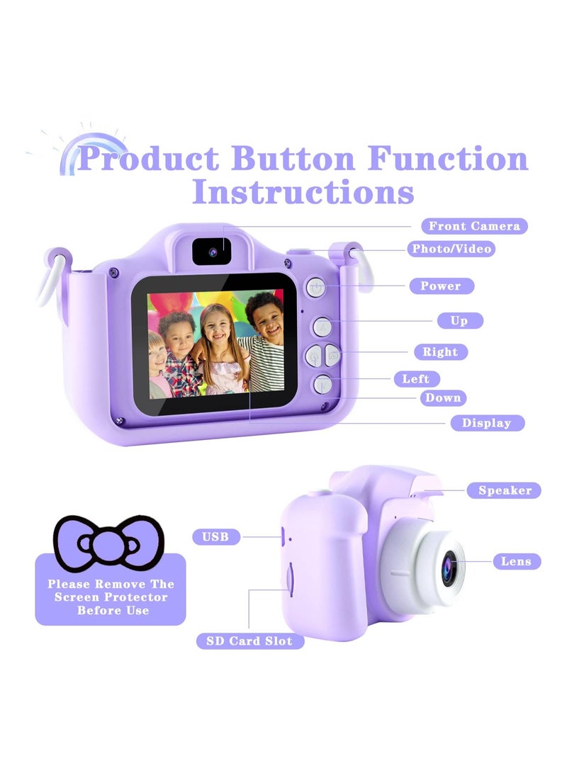 Generic Dual Camera Astronaut Parple Digital Camera for Toddlers - Funny Photo Frames, Long Battery Life, IPS Display - Image 2
