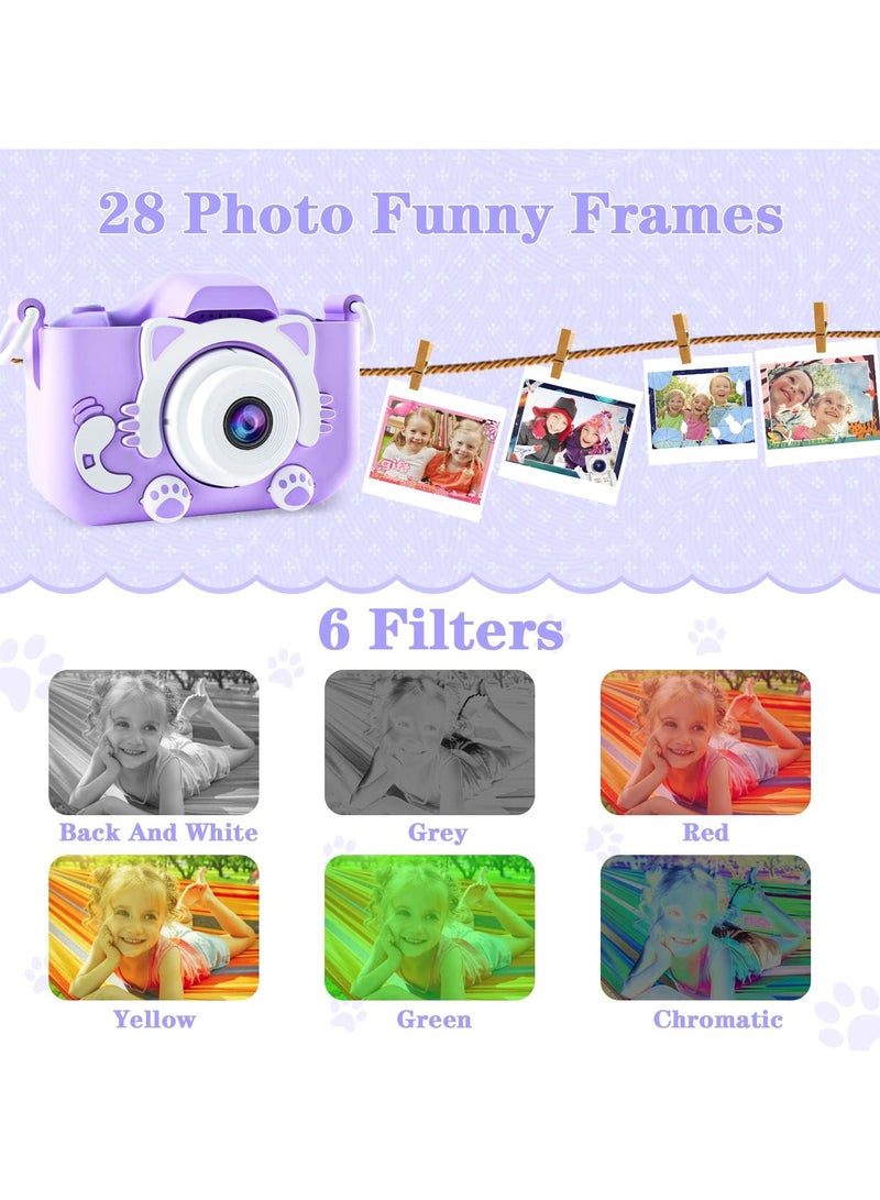 Generic Dual Camera Astronaut Parple Digital Camera for Toddlers - Funny Photo Frames, Long Battery Life, IPS Display - Image 4