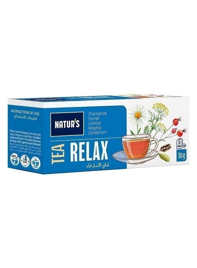 Natur's Relax Tea Bags, 20 Pcs, Sri Lanka