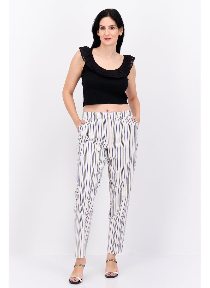 Women Regular Fit Stripe Lowry Slim Leg Pants, Beige - pzsku/ZE7EFB08D07393DB62357Z/45/_/1737641967/17fc67b4-a0ea-49b7-b9f9-915e57878e85