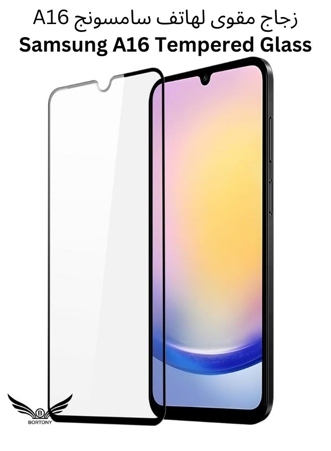 BORTONY Samsung Galaxy A16 Tempered Glass Screen Protector Crystal Clear HD Edge-to-Edge Glass for Samsung Galaxy A16 4G/5G - Image 1