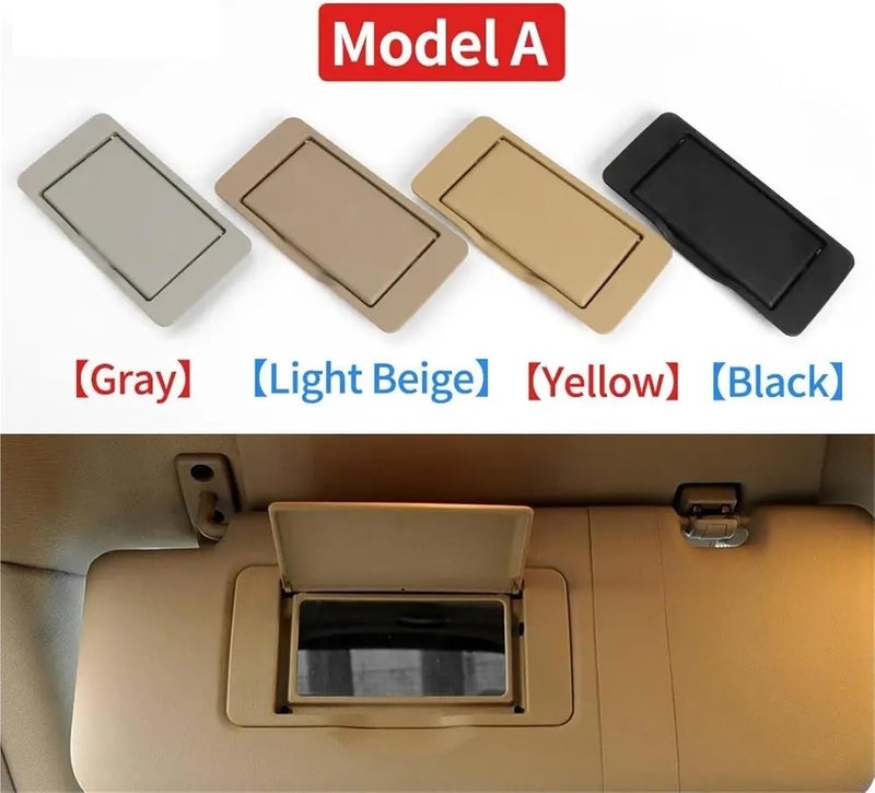 Yurefax Car Sun Visor Makeup Mirror Cover for Mercedes Benz - Image 4