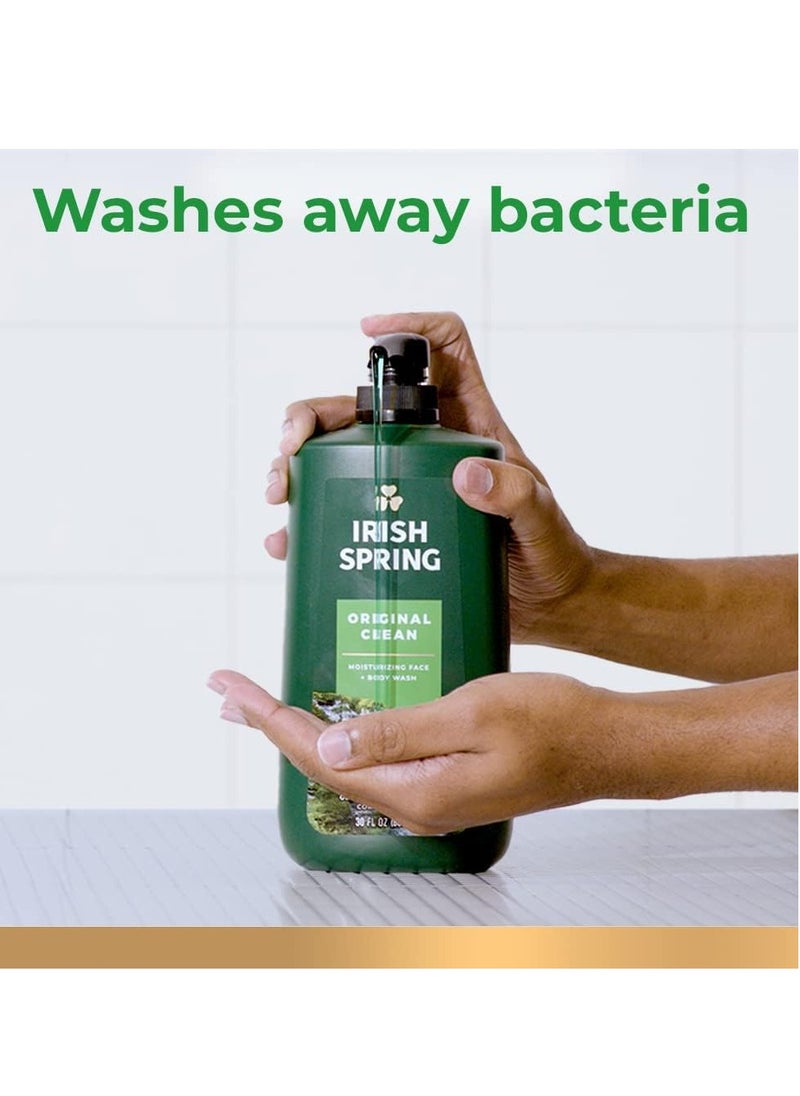 Irish Spring Irish Spring Original Clean Moisturizing Body and Face Wash, Gentle Skin Cleanser For Face And Body  - Image 2