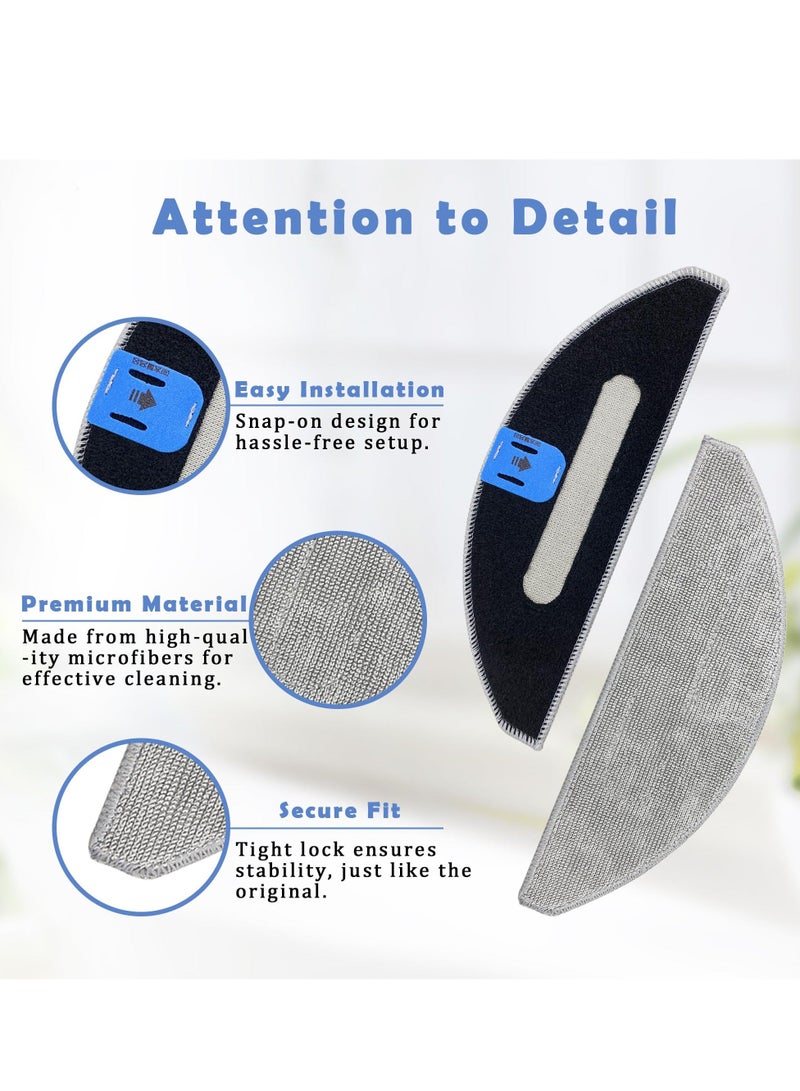 5 Pack i5 Replacement Mop Pads Washable and Reusable Mop Pads Premium Microfiber Mop Pads Replacement for iRobot Roomba Combo i5 i5+ j5 j5+ Robot Vacuum Cleaner Eco Friendly and Reusable