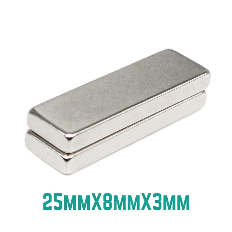 5/10/20/30/50/100PCS 25 * 8 * 3 mm Quadrate Super Magnetic Block 25x8x3 mm Permanent NdFeB Magnet(100PCS) - Image 3
