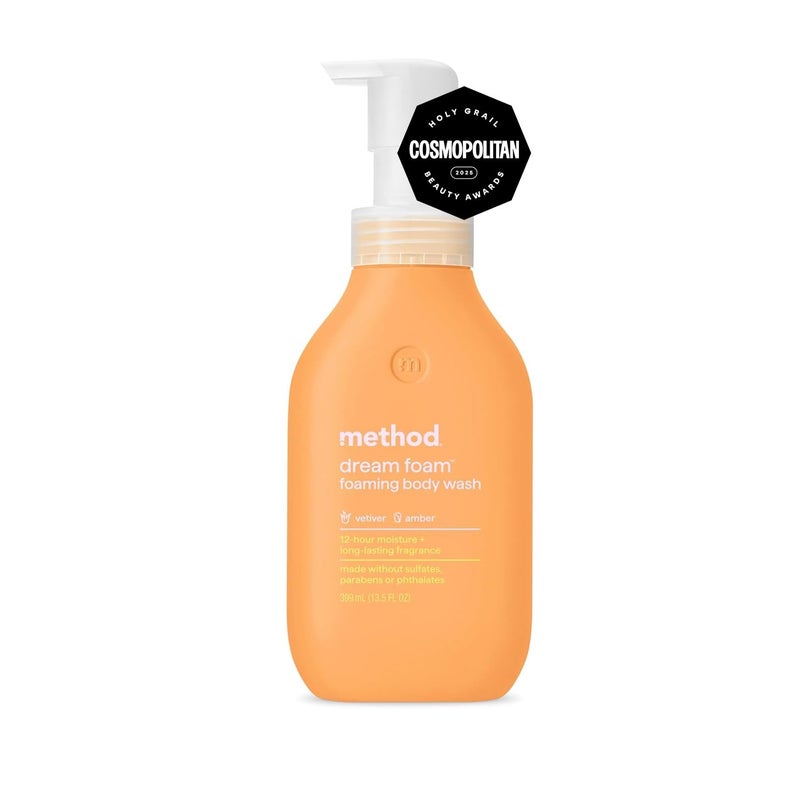Method Dream Foam, Foaming Body Wash, Vetiver + Amber, 13.5 oz - Image 1