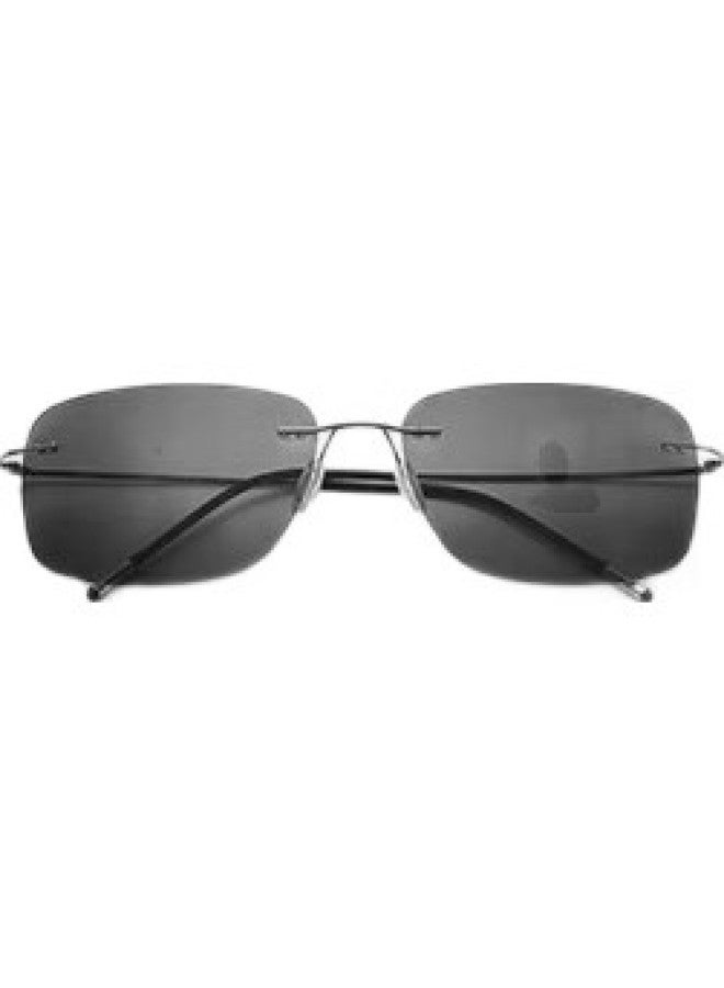 CAPONI Frameless Sunglasses Men Ultra-Light Photochromic Sunglasses Anti-Uv Polarized Driving Night Vision Glasses Anti-Glare - Image 1