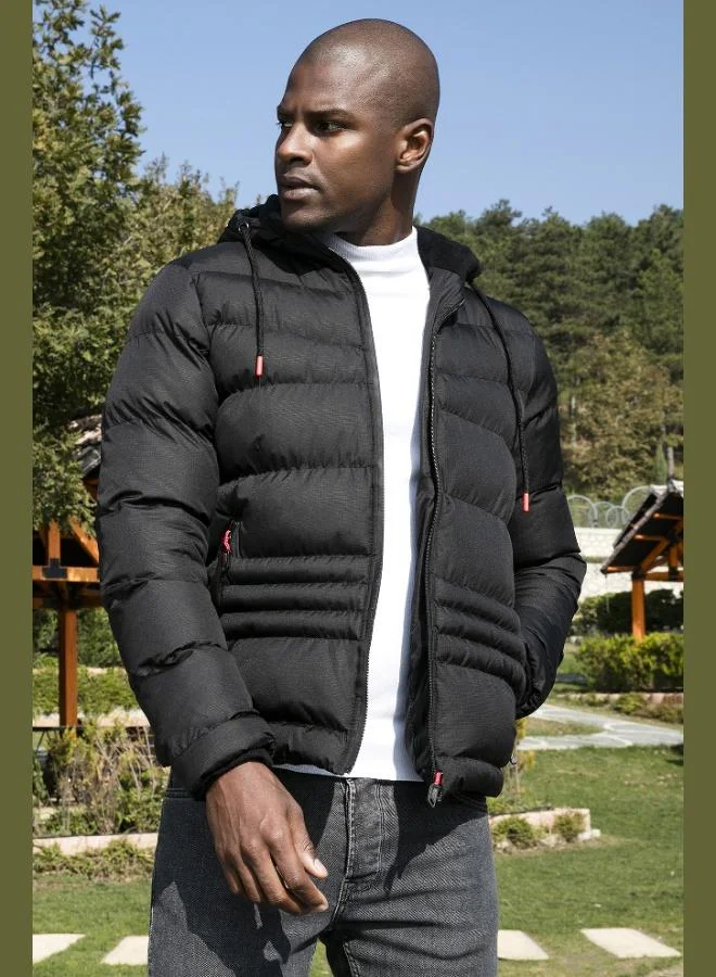 Buratti Buratti Hooded Pocket Slim Fit Puffer Jacket Men's JACKET 6490001