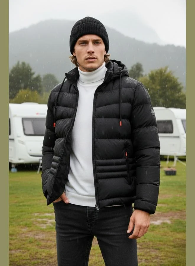 Buratti Buratti Hooded Pocket Slim Fit Puffer Jacket Men's JACKET 6490001