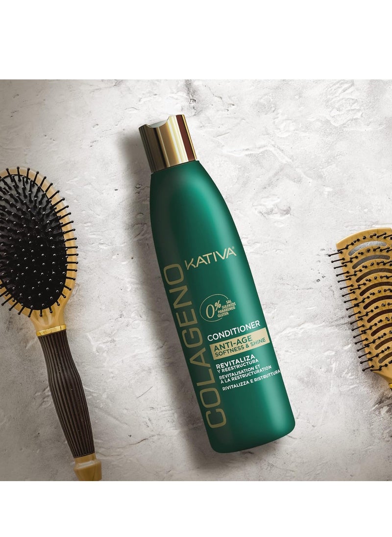 Kativa Kativa Colageno Hair Conditioner Anti Age Softness and Shine - Revitalize 250ml  - Image 4
