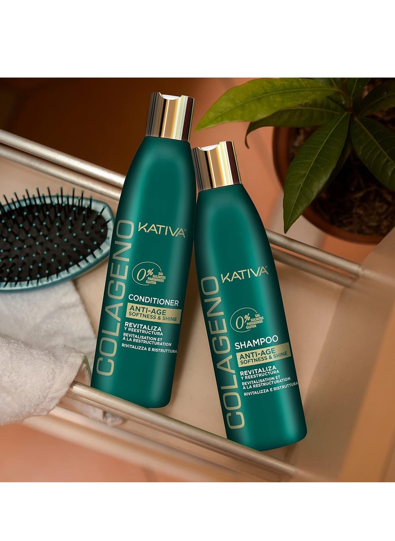 Kativa Kativa Colageno Hair Conditioner Anti Age Softness and Shine - Revitalize 250ml  - Image 5