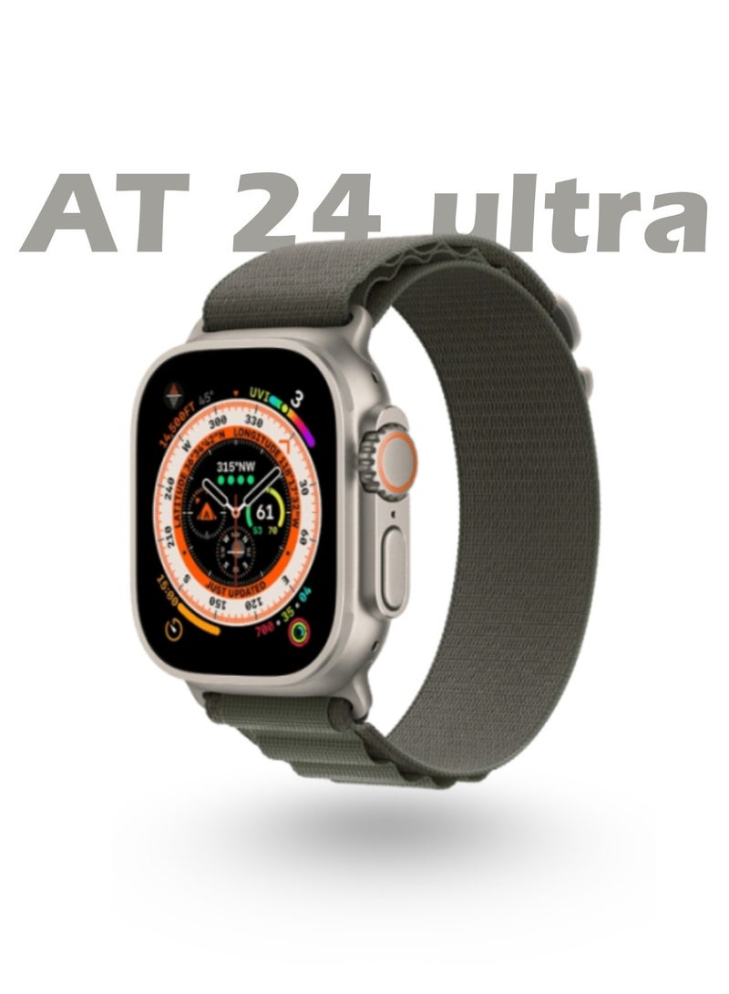 ZEDX AT24 Ultra Smart Watch (49mm) – AMOLED Display, Bluetooth Calling, Health Monitoring, Wireless Charging - Image 1