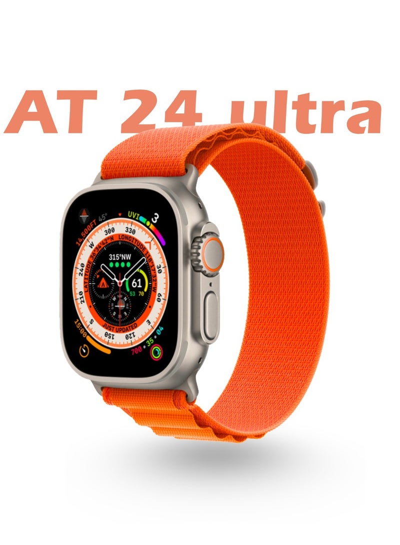 ZEDX AT24 Ultra Smart Watch (49mm) – AMOLED Display, Bluetooth Calling, Health Monitoring, Wireless Charging - Image 2