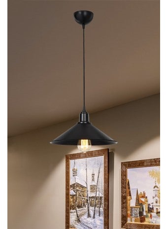Ag Light Design - Black Pendant Chandelier Living Room Kitchen Hallway Bedroom Lamp - Image 1