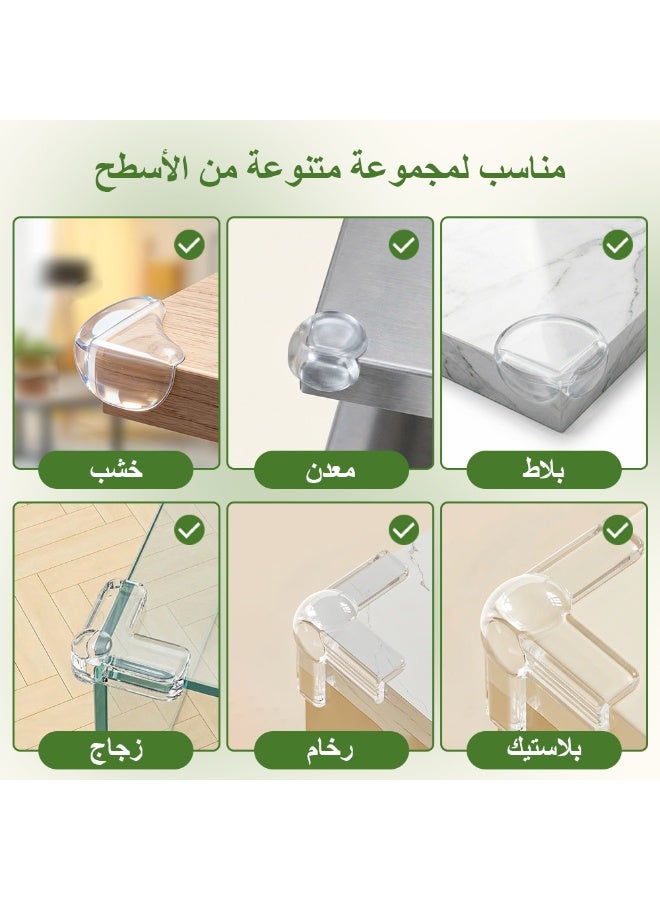 BBMORE 24PCS Upgrade Table Corner Protectors, Baby Corner Protectors with 6 Styles (Teardrop, Small/Large Ball, Clear L-Cushion, Small/Large T-Cushion) - Child-Safe, Universal Fit for Home Furniture - Image 4