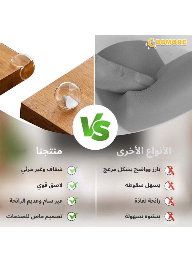 BBMORE 24PCS Upgrade Table Corner Protectors, Baby Corner Protectors with 6 Styles (Teardrop, Small/Large Ball, Clear L-Cushion, Small/Large T-Cushion) - Child-Safe, Universal Fit for Home Furniture - Image 5