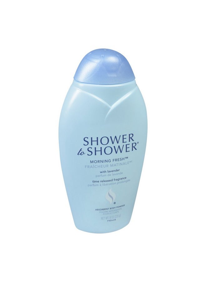 Shower To Shower - Shower To Shower Absorbent Body Powder, Morning Fresh, 8 Ounce - Image 1