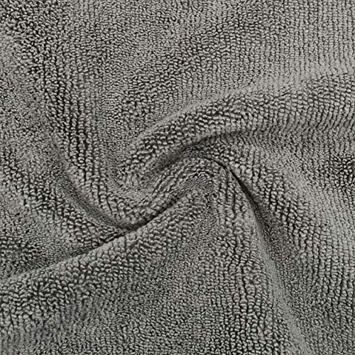 POLYTE Microfiber Cleaning Towel (16x24, 6 Pack, Professional, Blue,Camel,Gray) - Image 3