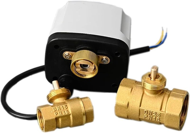 DN20 220VAC IP65 Waterproof Electric Ball Valve Motorized Brass 3 Wire Big Torque - Image 3