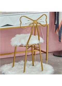 LINGWEI Makeup Chair Gold 43x80x40cm  - Image 5