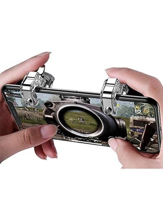 Trigger is a smartphone video game controller with infrared technology, compatible with Android and iPhone, featuring pressure-sensitive buttons and precise control knobs. - Image 3