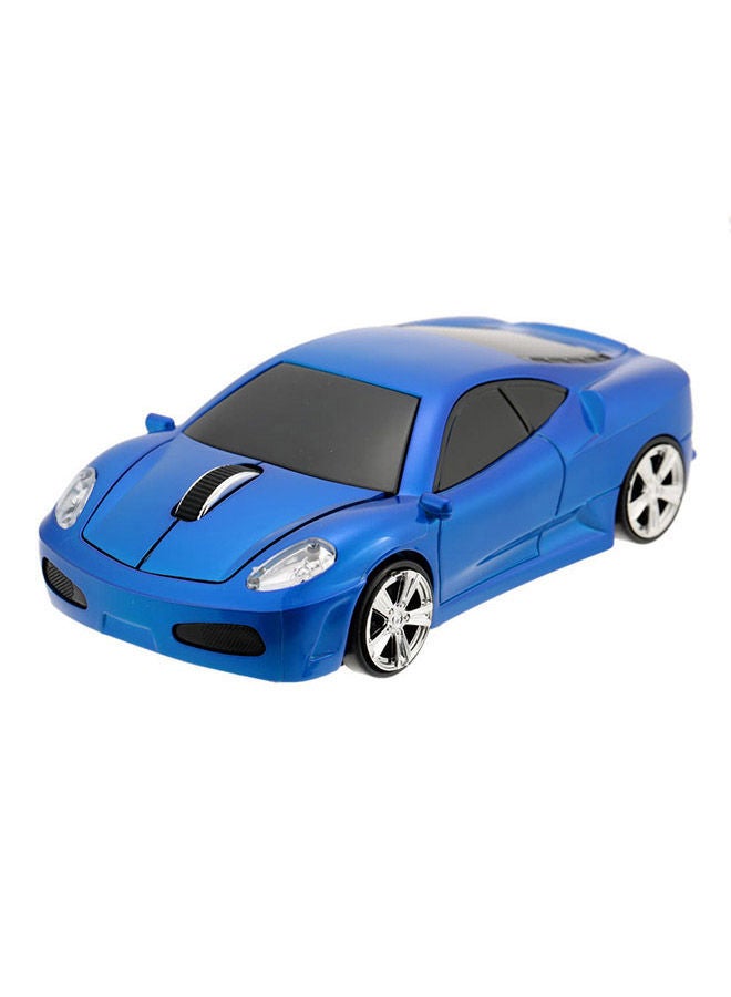 NIBEMINENT Wireless Racing Car Shaped Optical USB Mouse Blue/Black  - Image 1