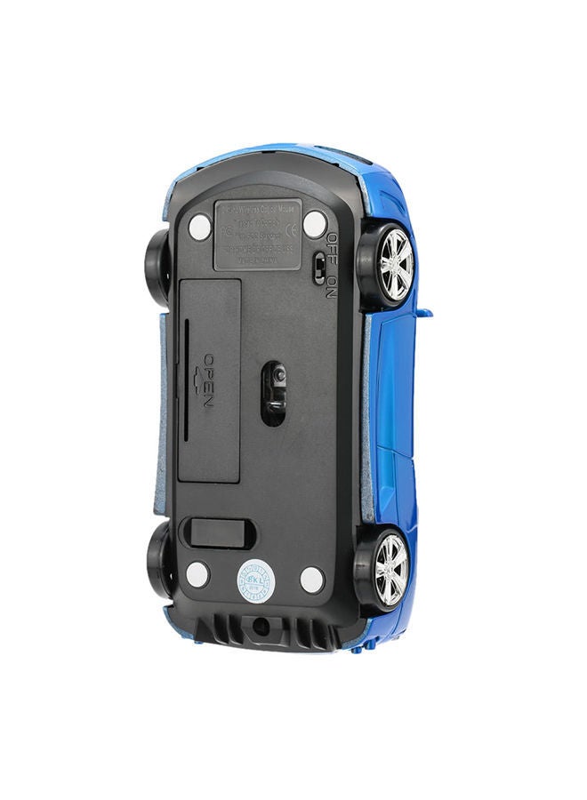 NIBEMINENT Wireless Racing Car Shaped Optical USB Mouse Blue/Black  - Image 3