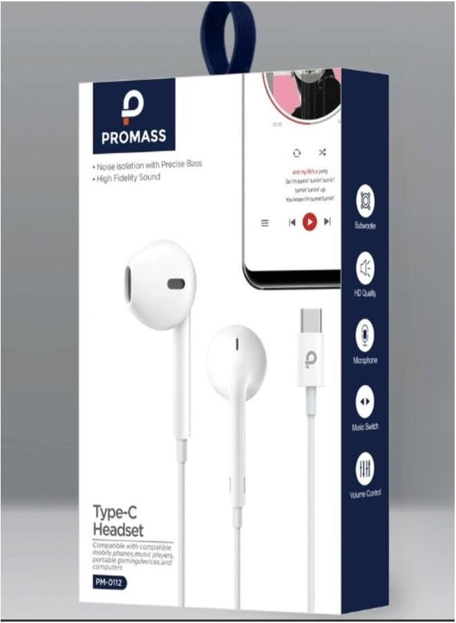 PROMASS Noise isolation for Type C headphones with precise bass. - Image 1