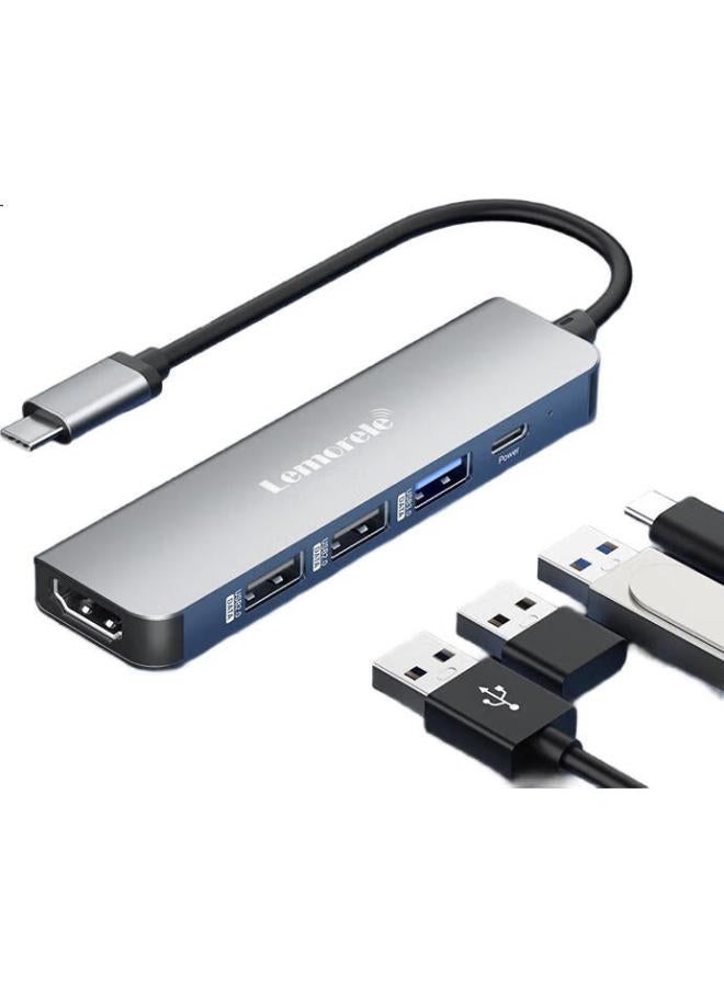 Lemorele Type-C 5-In-1 Mac Expansion Dock Hdmi/Usb/Pd100W Compatible With Thunderbolt 4 Laptop Converter - Image 2