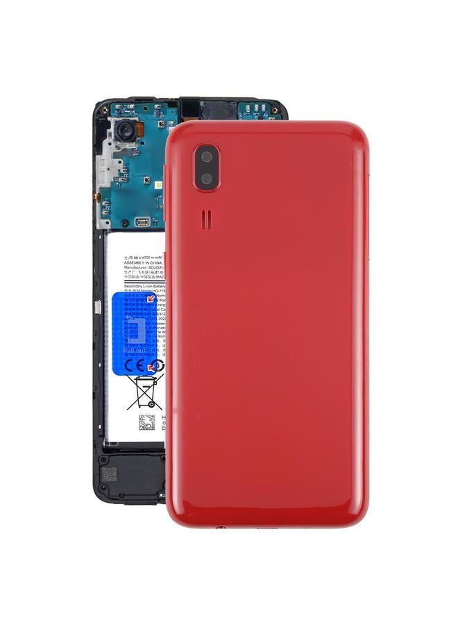 إيروريكس غطاء خلفي مع غطاء عدسة الكاميرا لهاتف Samsung Galaxy A2 Core SM-A260F (أحمر) - Image 1