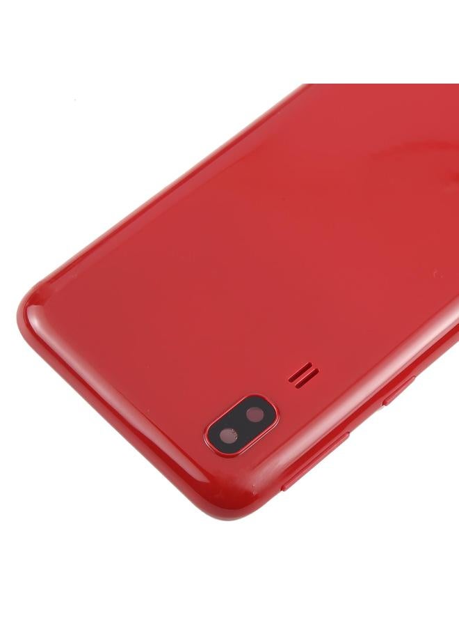 إيروريكس غطاء خلفي مع غطاء عدسة الكاميرا لهاتف Samsung Galaxy A2 Core SM-A260F (أحمر) - Image 4