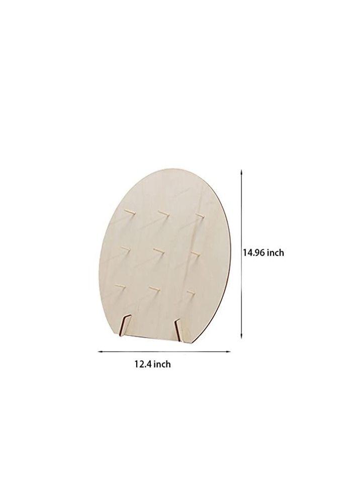 SYOSI 2 Pcs Wooden Donut Wall Display Stand Fits 9 Doughnuts Stand for Party, Wedding, Event, Brunch and Birthday - Image 2