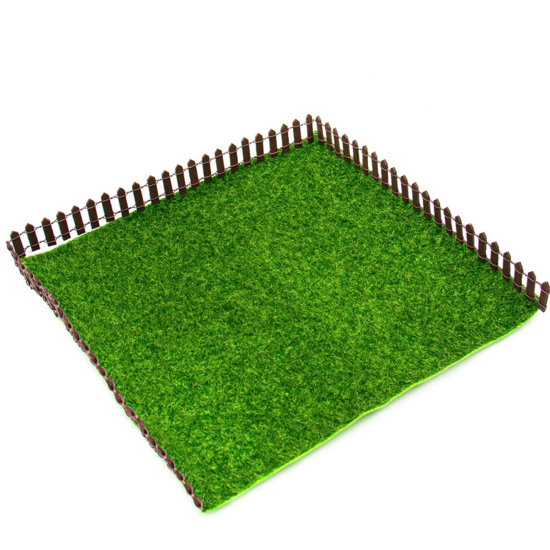 AUEAR, Artificial Garden Grass Life-Like Lawns Squares Fake Fairy Mats Turf Patch Ornament Decoration (3 Pack, 12"x12") - Image 5