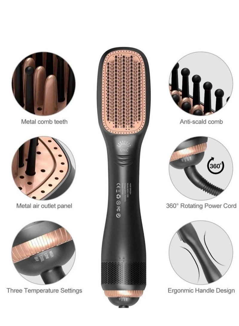 ELTRAZONE 2-in-1 Hot Air Brush DX1353 – Hair Dryer & Volumizer for Smooth, Frizz-Free Styling - Image 1