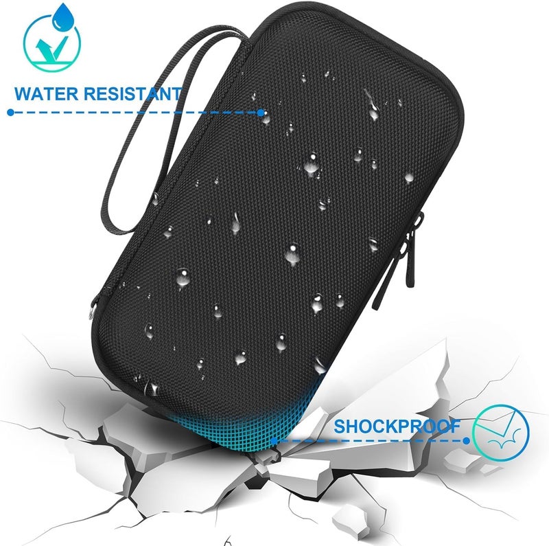 Vertus حقيبة تخزين محمولة، غطاء حقيبة سفر لمكبر الصوت بلوتوث Tribit StormBox Flow (صلب|أسود) - Image 4