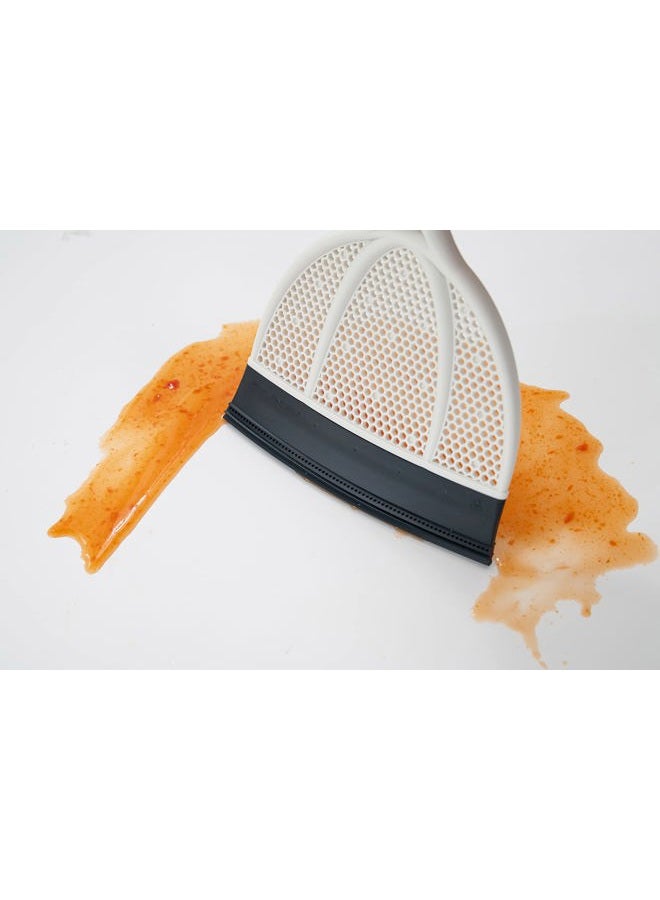 Broombi Brush & Dustpan - Multifunctional Silicone Brush and Squeegee - Removes Pet Hair, Cleans Fine Dust, Broken Glass, Liquids - Works on Smooth Surfaces, Rugs, Furniture, Windows, Shower Walls - Image 4