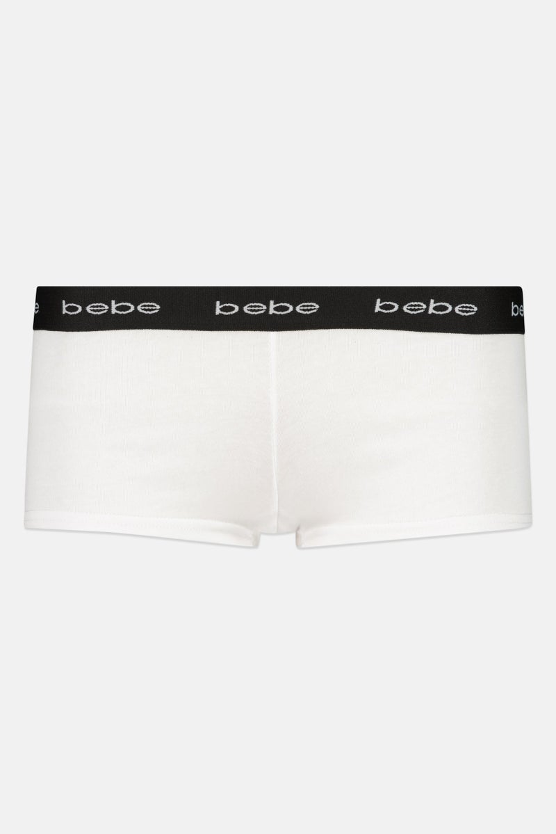 bebe Women 3 Pieces Brand Logo Boyshorts, Multicolor - Image 2