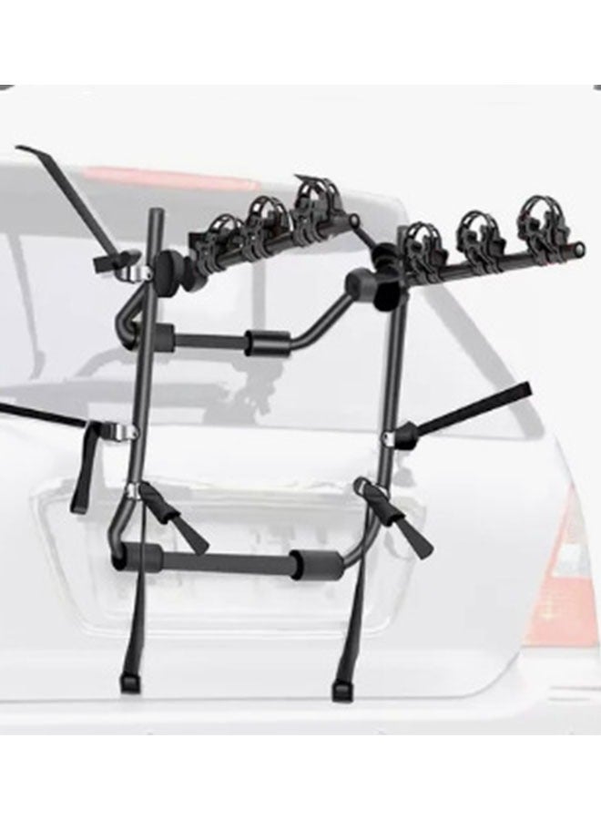 Bukela Heavy Duty 3-Bike Carrier Rack | Double Safety Folding Adjustable Bicycle Mount for Car, Truck & SUV | High Capacity Bike Transport Rack - Image 1