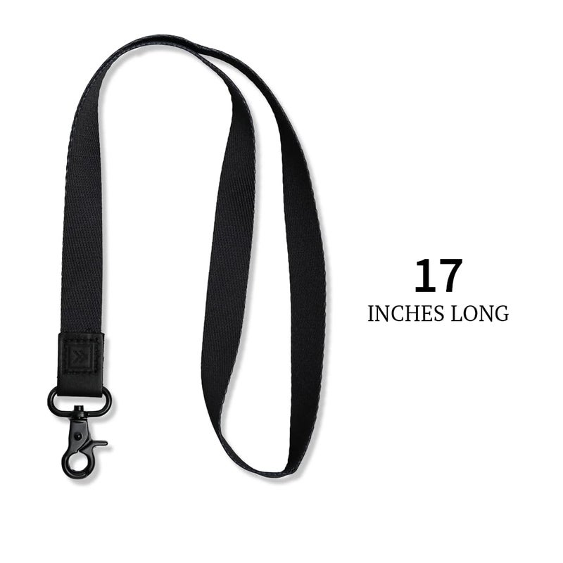 Thread Wallets Cool Neck Lanyard for Men & Women, Cute Key ID Badge & Wallet Holder (Black) - Image 4