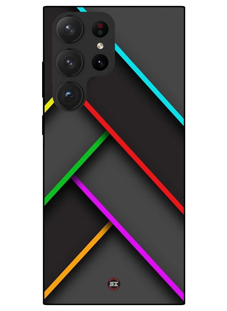 Service Zone - Protective Printed Mobile Cover Multi Cross Line Pattern For Samsung Galaxy S23 Ultra - Image 1