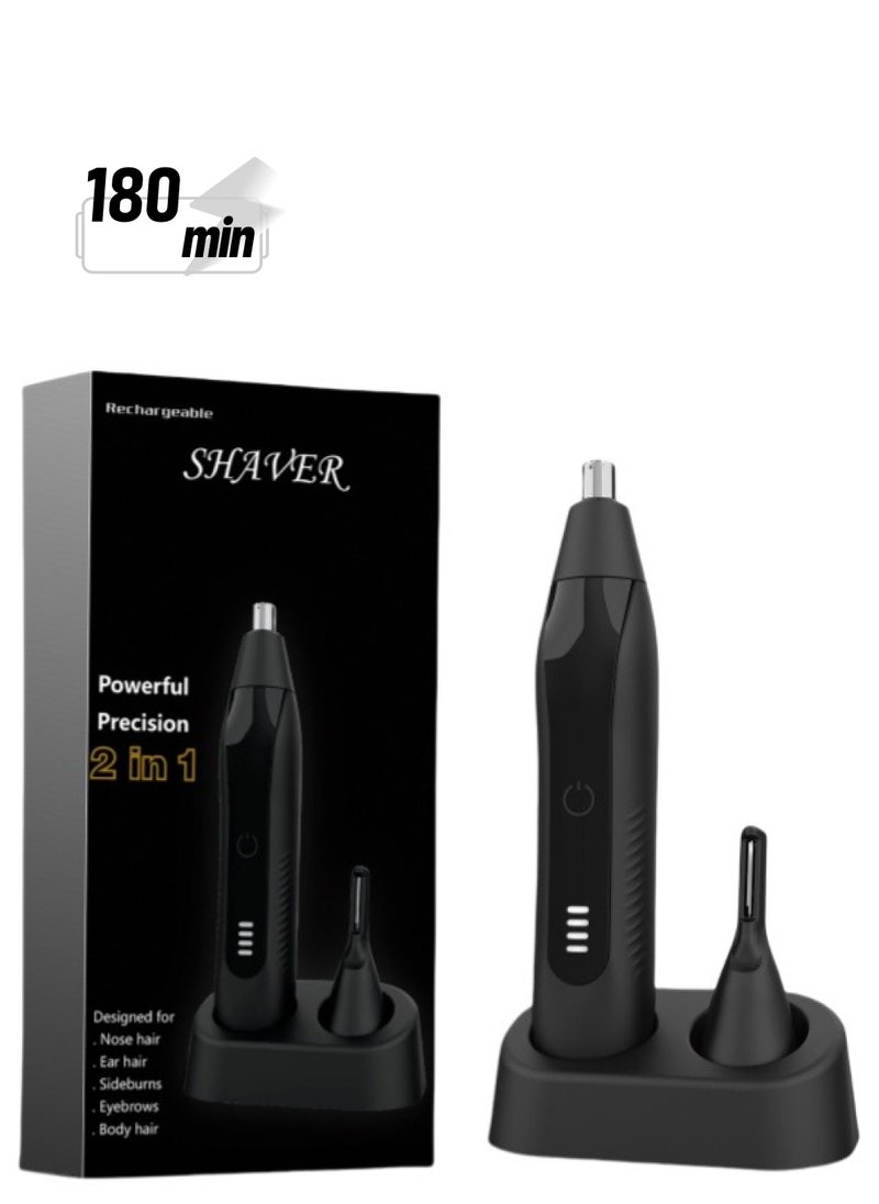 Generic Multi functional electric shaver, nose hair trimmer, suitable for trimming eyebrows, ears, and nose hair, rechargeable and waterproof  - Image 1