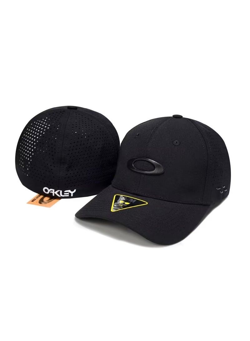 Oakley Black Perforated Adjustable Baseball Cap