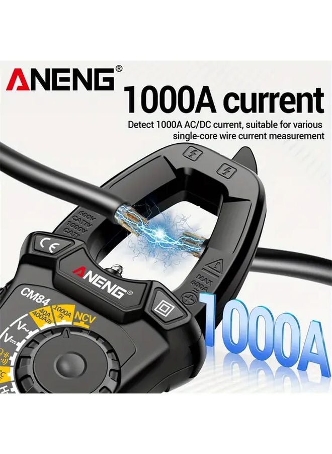 ANENG CM84 Black Clamp Meter Multimeter 4000 Counts AC DC Voltage Current NCV - Image 5
