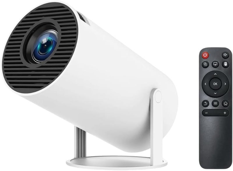 Smart Projector 4K 1080P Full HD Support Android Mini Projector Portable Projector with 5G WiFi6 BT5.0 Auto Horizontal 180° Rotatable Projector with TV Stick for Phone or Laptop Home/Outdoor - Image 1