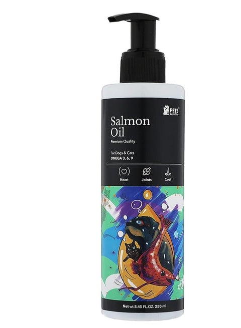 Pets republic salmon oil omega 3,6,9 for cats & dogs 250ml